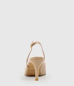 Diana75 Slingback Pump In Nude Patent