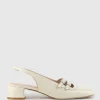Dorit35 Squond Slingback Pump In Offwhite Crinkle