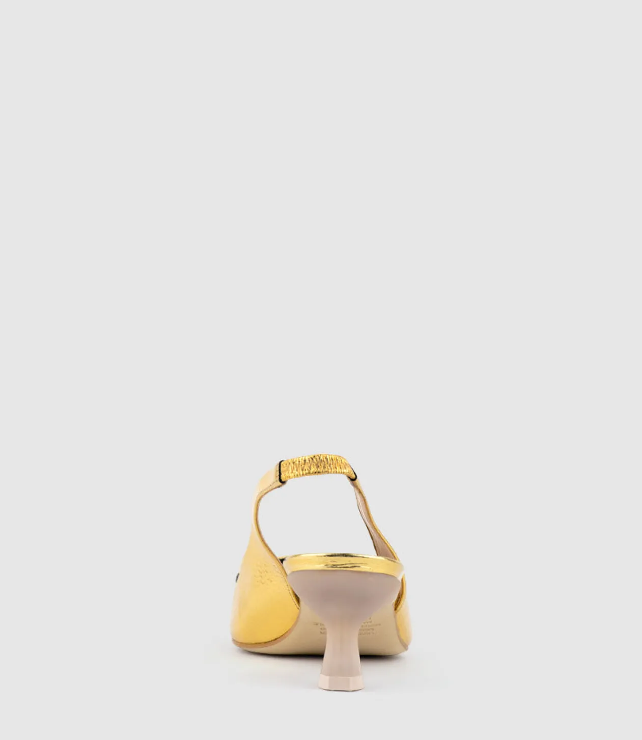 Dulce60 Slingback Pump With Buckle In Gold Crinkle