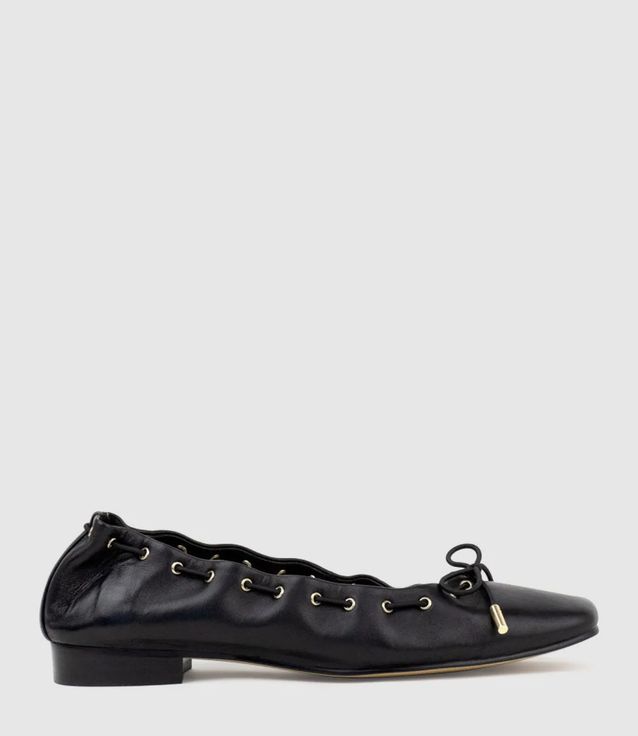 Echo Square Toe Ballet In Black