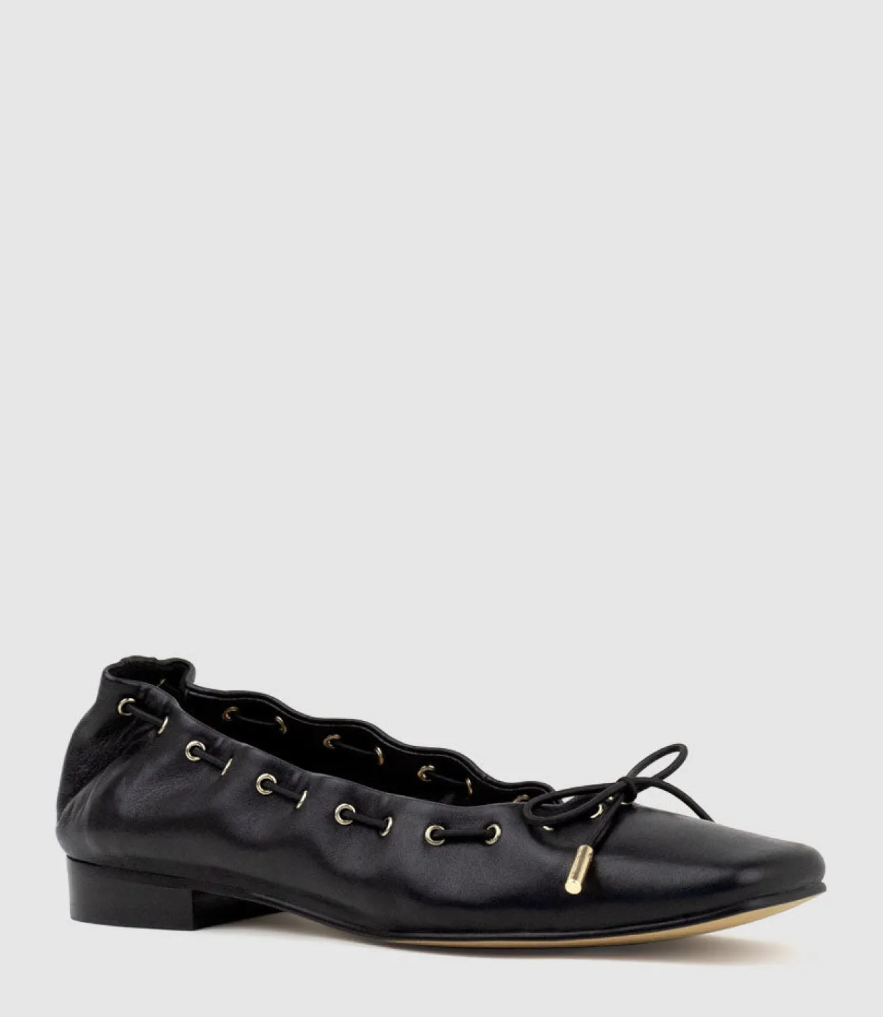 Echo Square Toe Ballet In Black