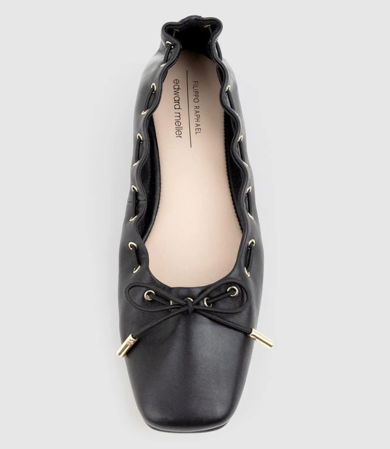 Echo Square Toe Ballet In Black