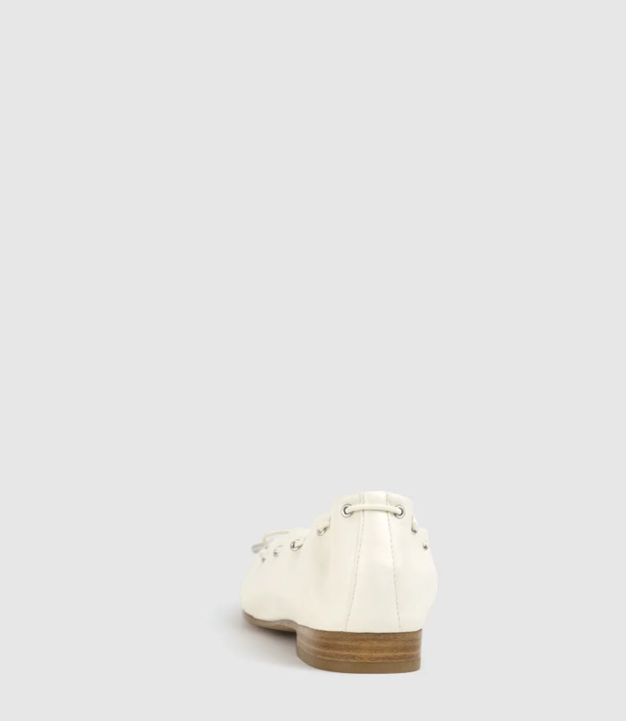 Echo Square Toe Ballet In Offwhite