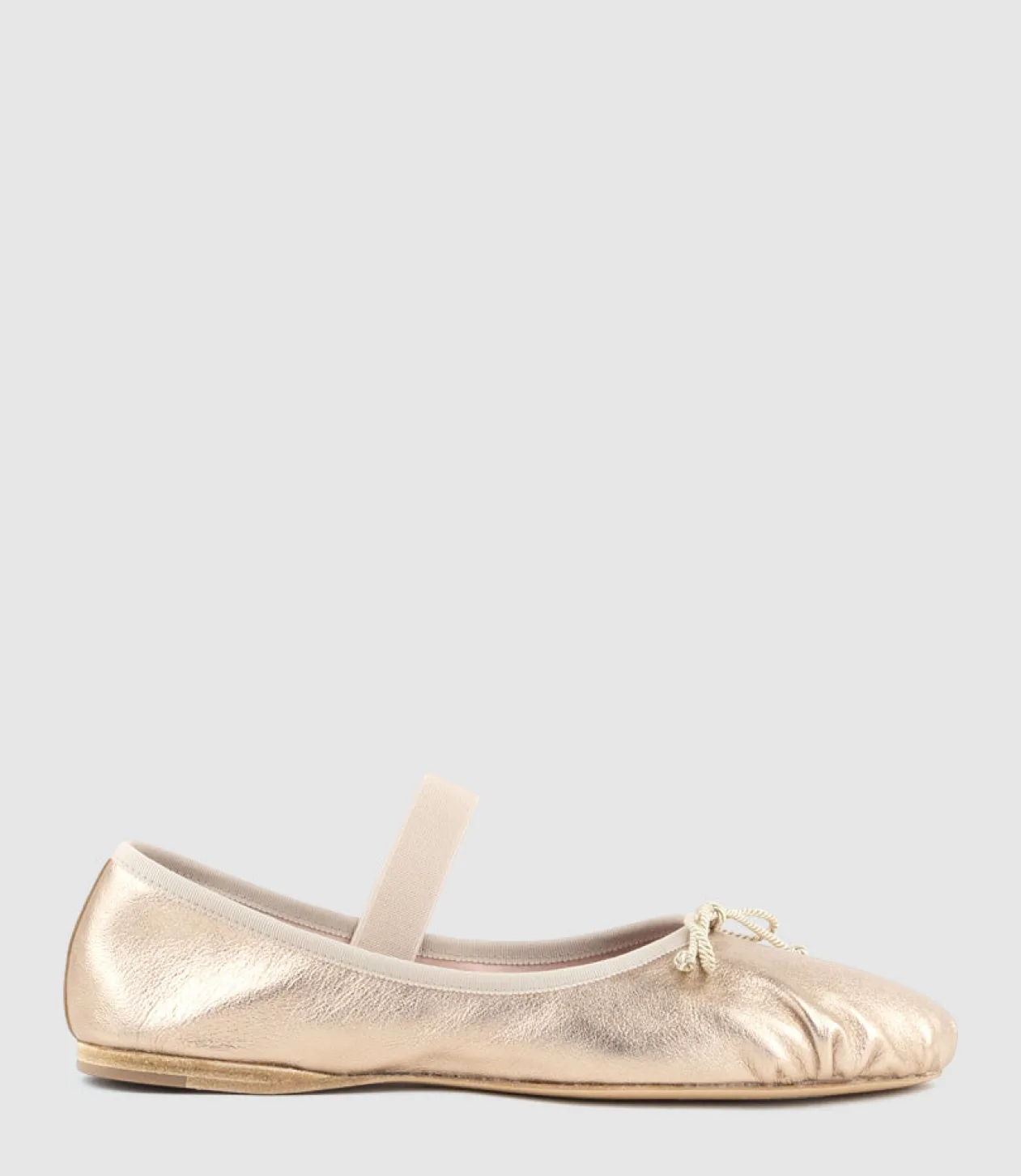 Eden Ballet With Elastic Strap In Gold
