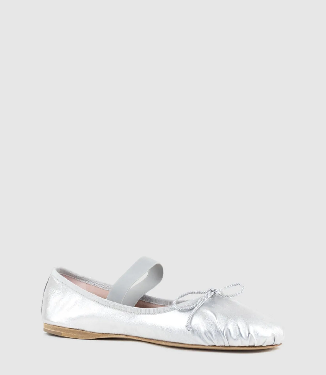 Eden Ballet With Elastic Strap In Silver