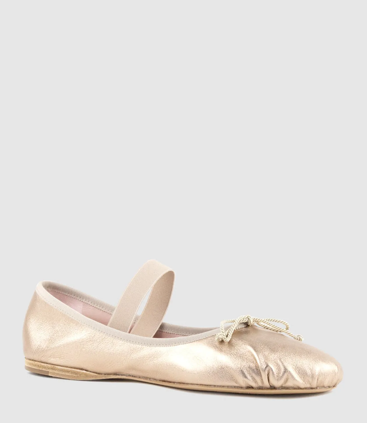 Eden Ballet With Elastic Strap In Gold