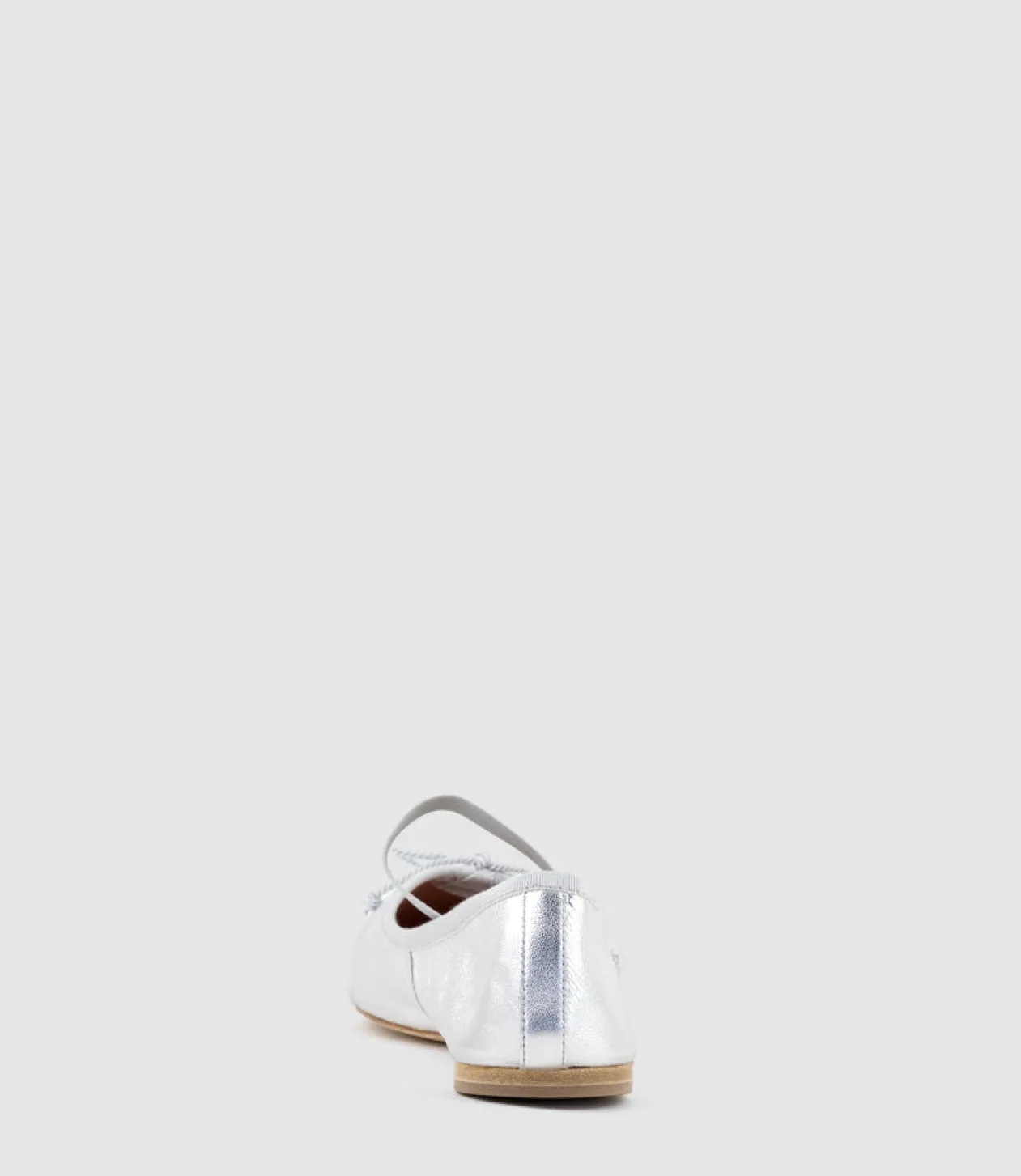 Eden Ballet With Elastic Strap In Silver