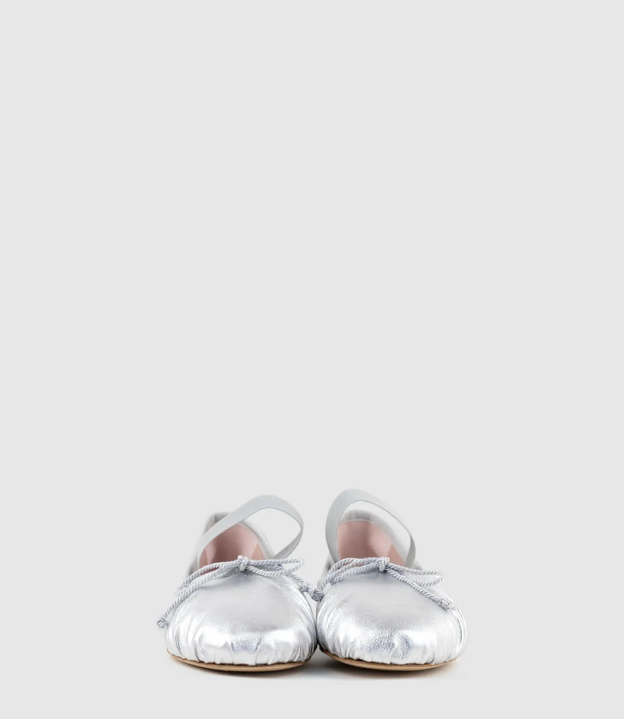 Eden Ballet With Elastic Strap In Silver