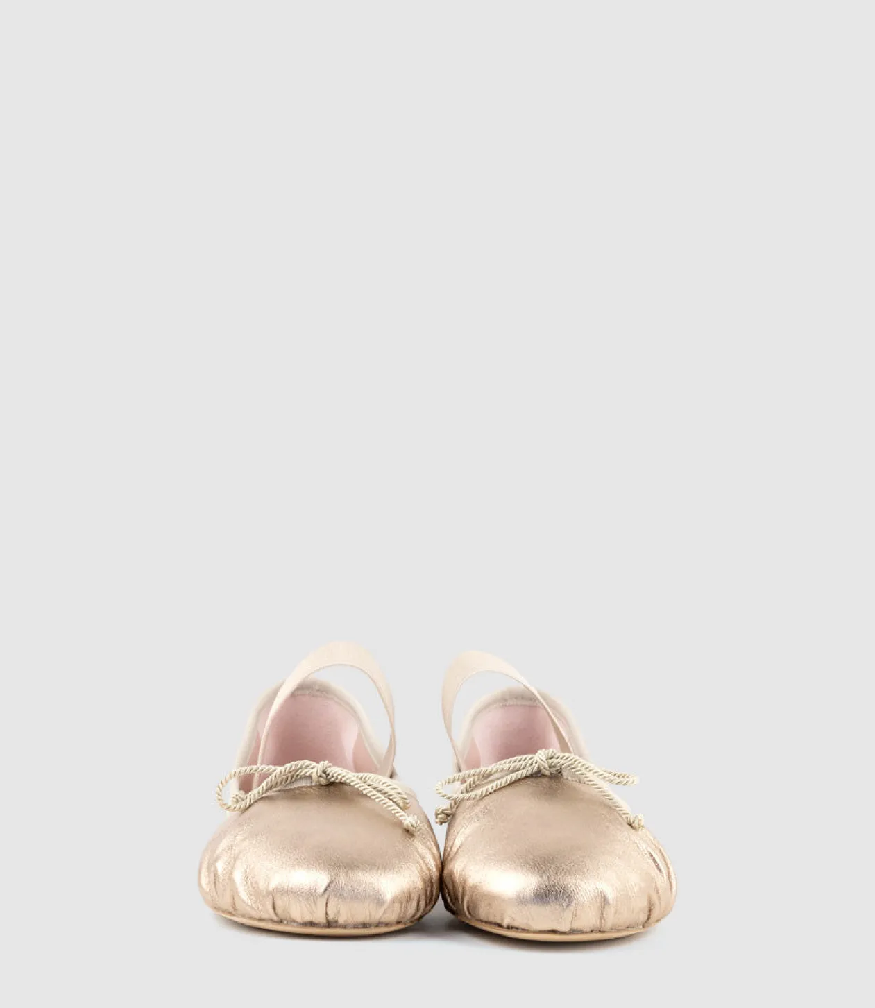 Eden Ballet With Elastic Strap In Gold