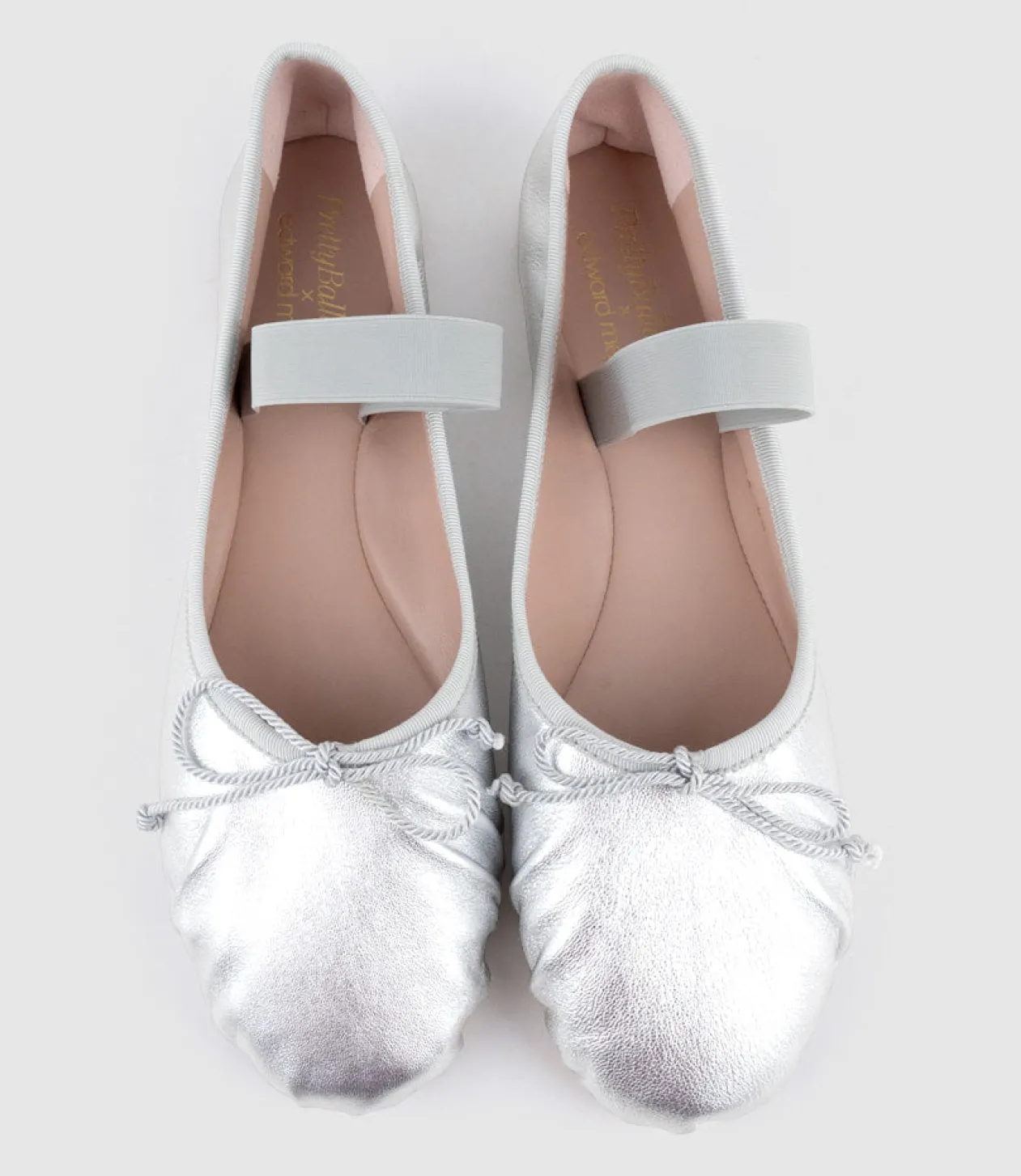 Eden Ballet With Elastic Strap In Silver