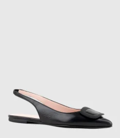 Eliza Slingback With Hardware In Black