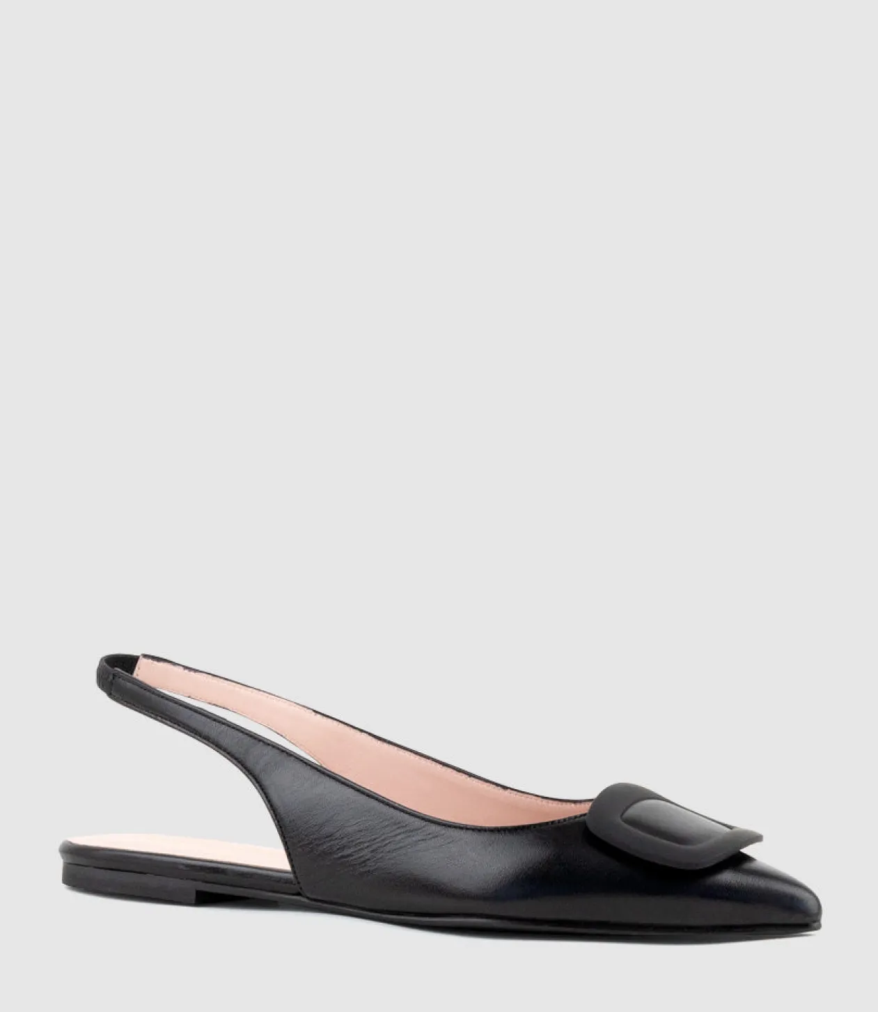 Eliza Slingback With Hardware In Black