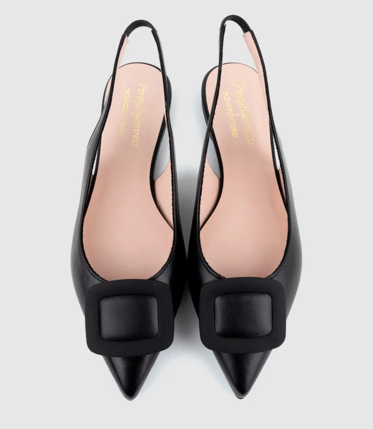 Eliza Slingback With Hardware In Black