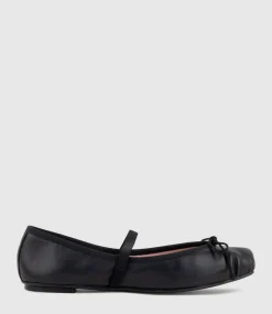 Eloise Square Toe Ballet In Black