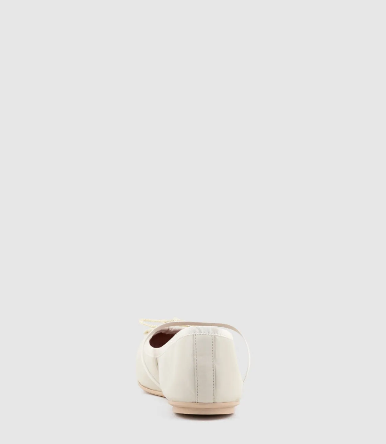 Eloise Square Toe Ballet In Offwhite