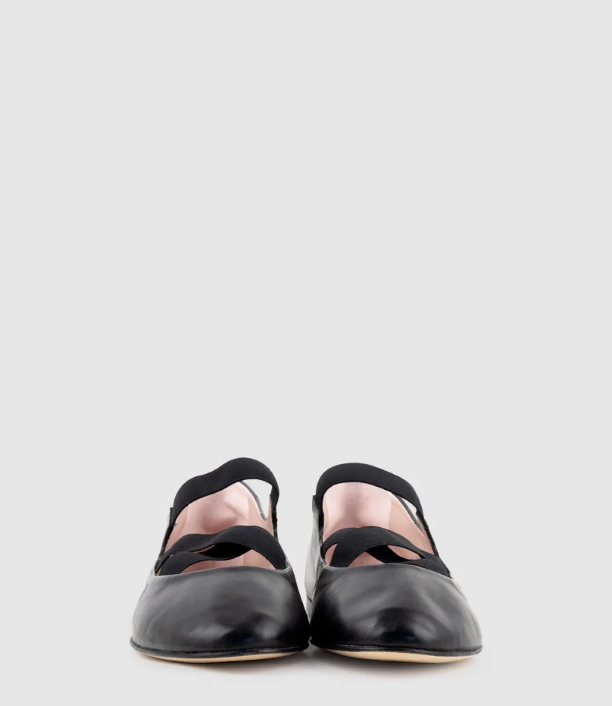 Emaline Crossover Elastic Ballet In Black