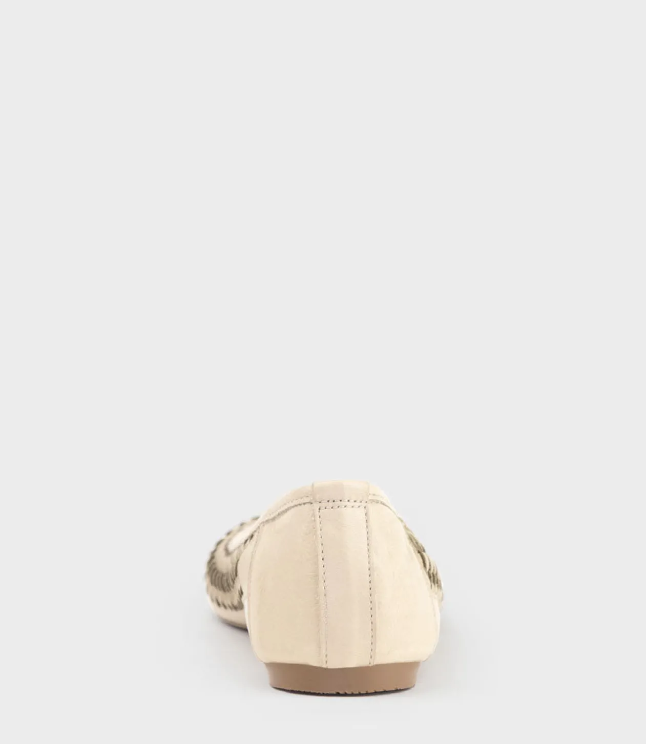Emina Woven Detail Ballet In Beige