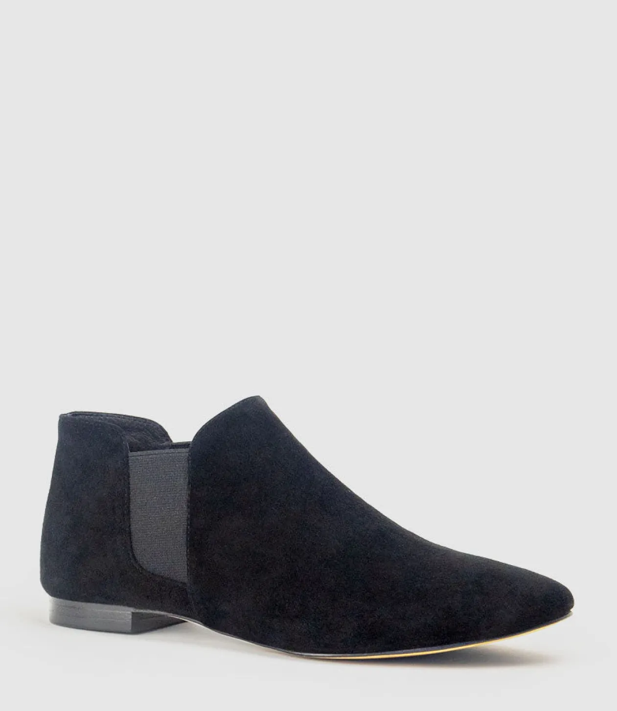 Faeda Ankle Bootie In Black Suede