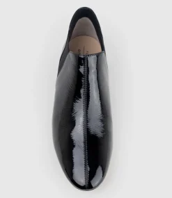 Faeda Ankle Bootie In Black Patent