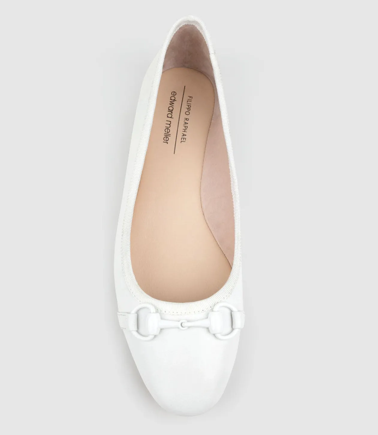 Finity Classic Ballet With Tonal Trim In Offwhite