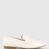 Finlay Moccasin With Collapsible Back In Offwhite Calf