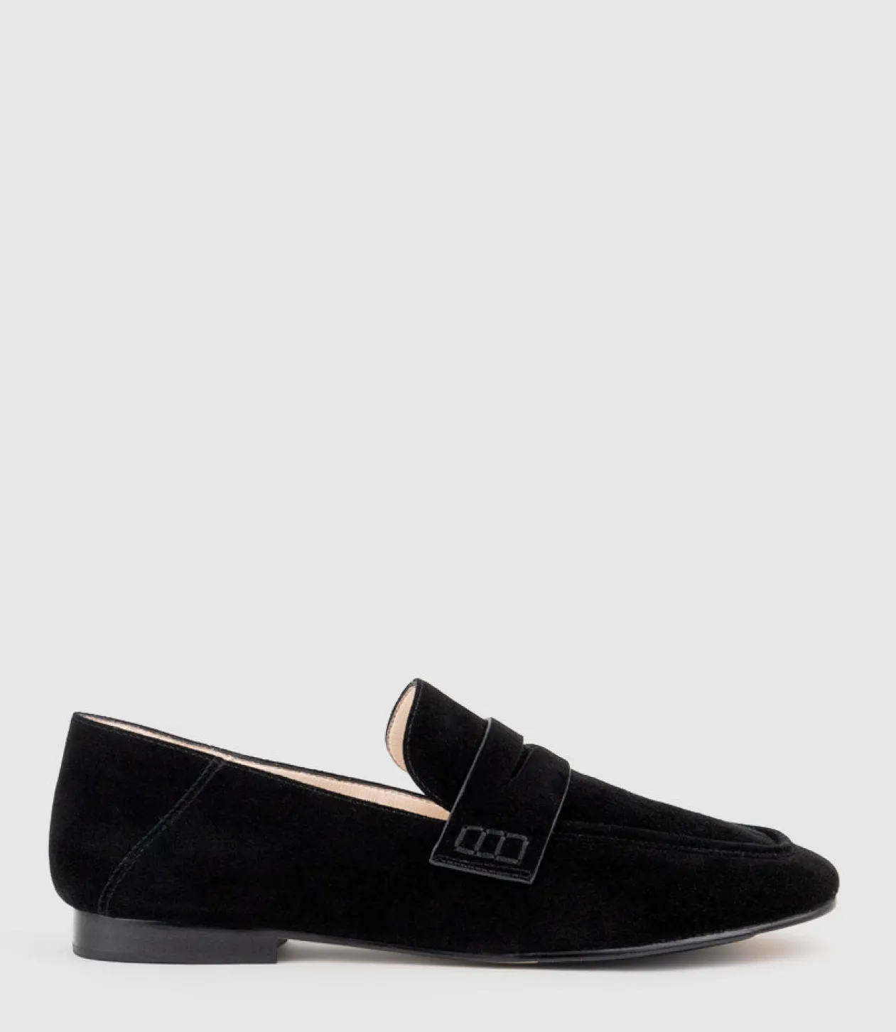 Finlay Moccasin With Collapsible Back In Black Suede