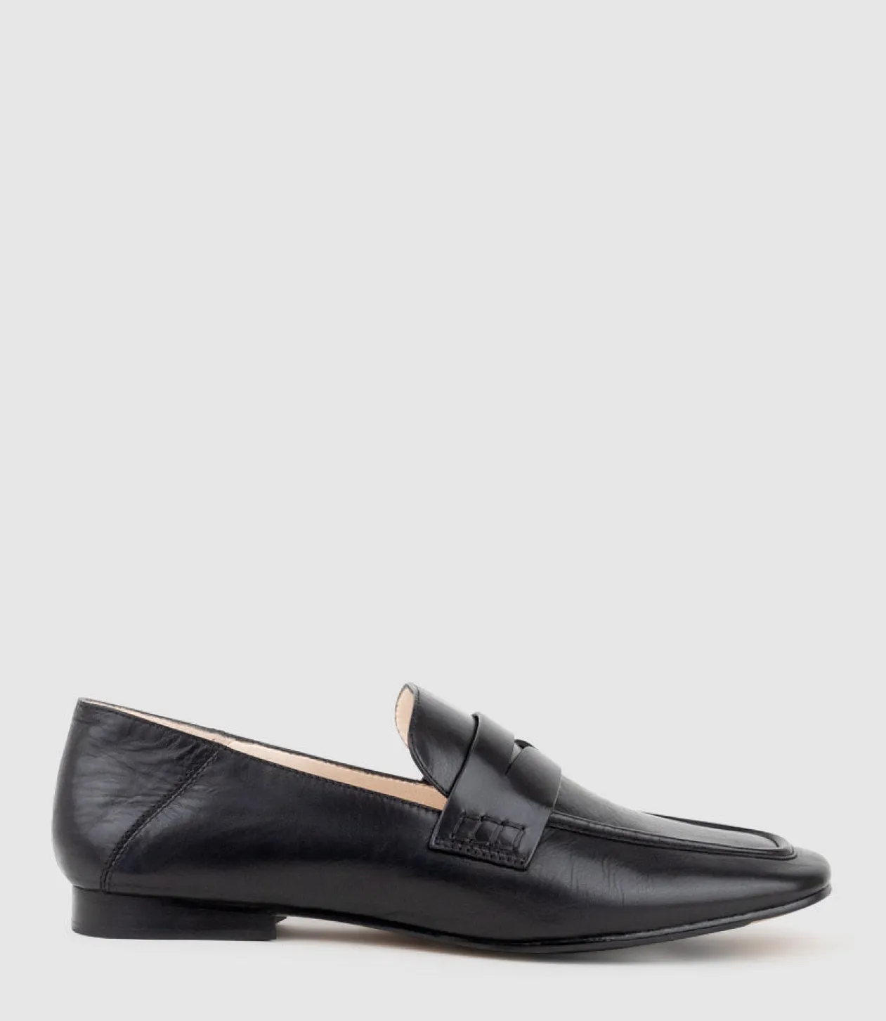 Finlay Moccasin With Collapsible Back In Black Calf