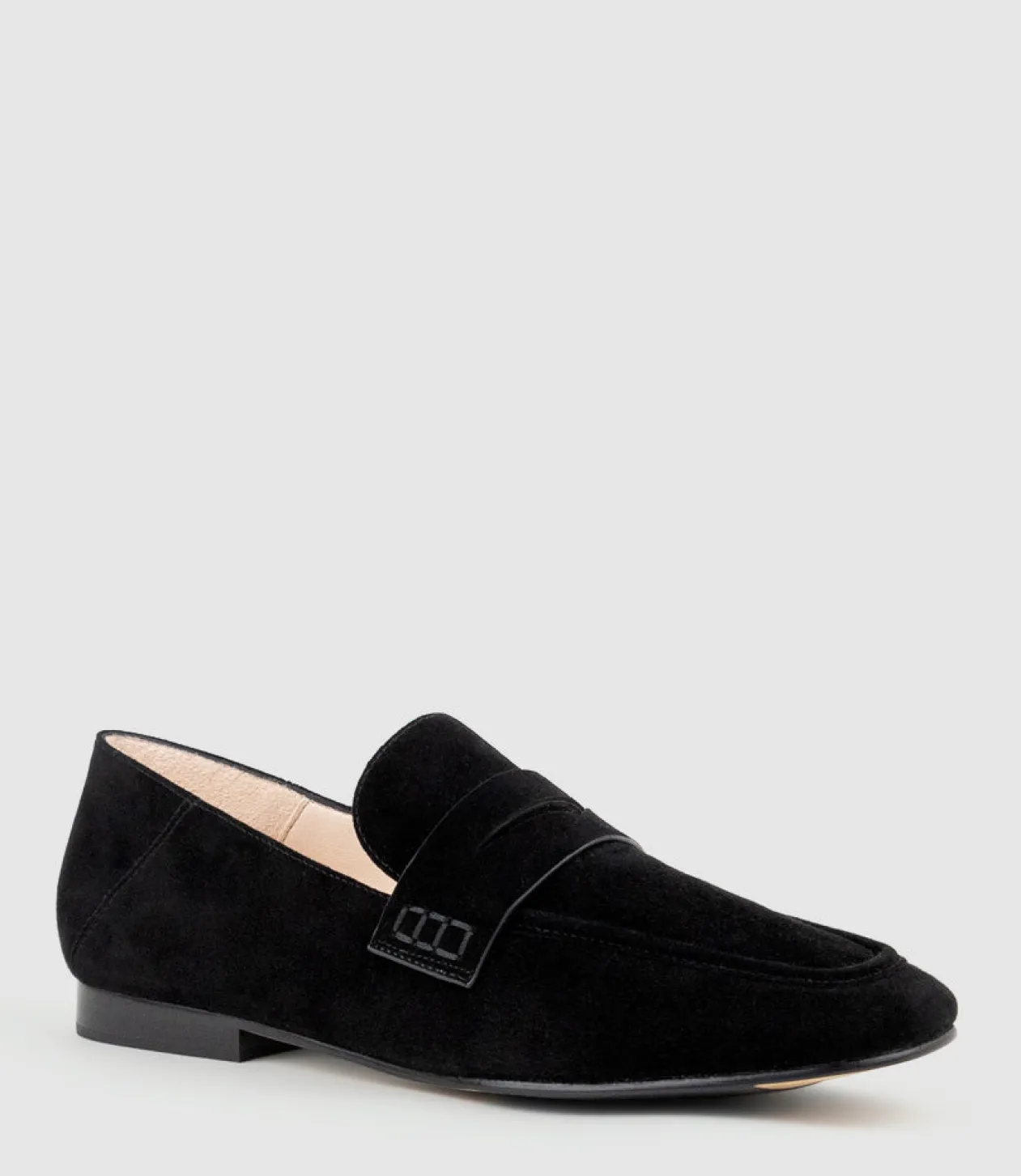 Finlay Moccasin With Collapsible Back In Black Suede