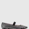 Fizz Studded Ballet In Black