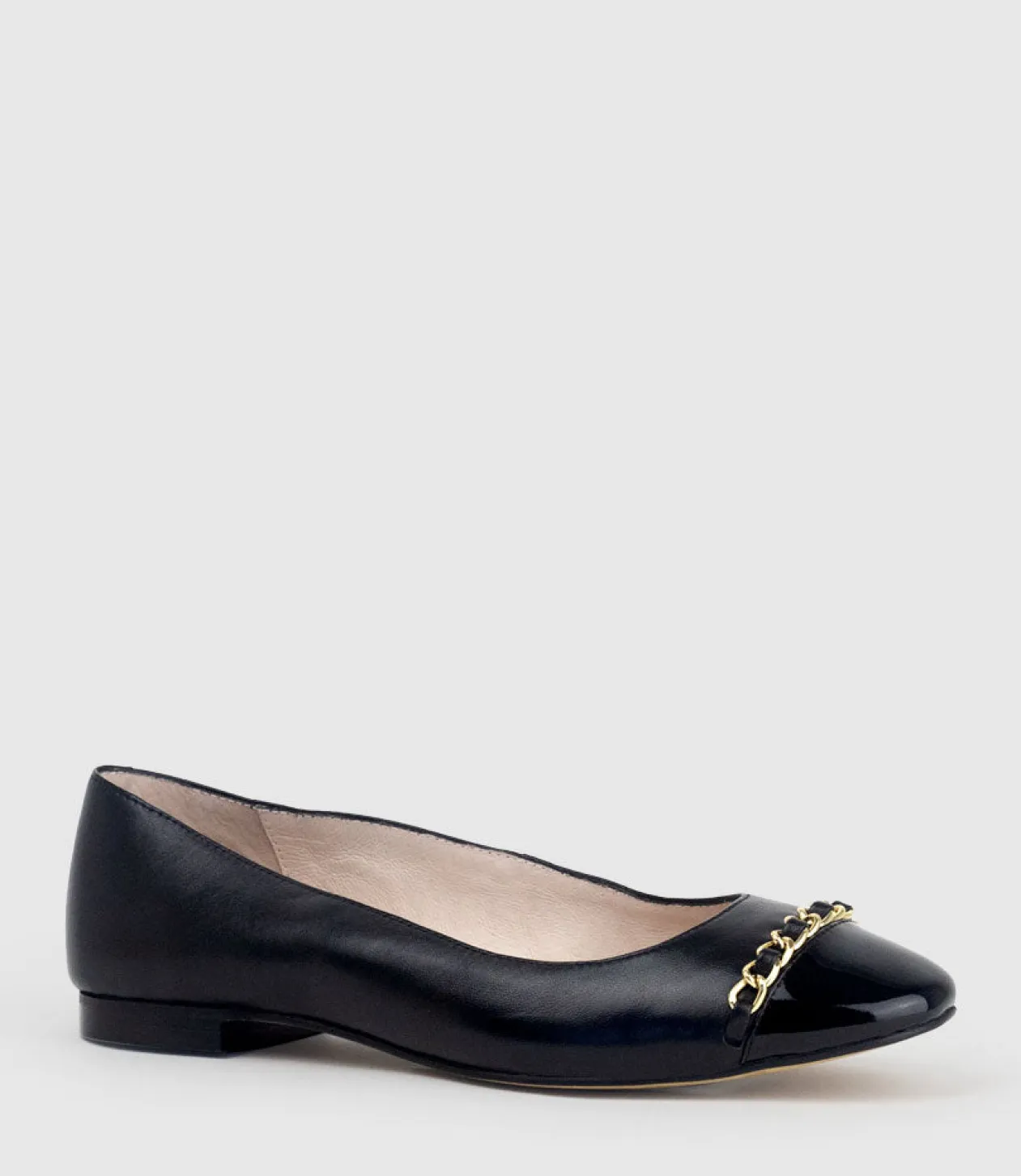 Fleur Ballet With Cap Toe In Black