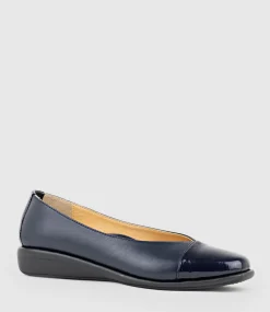 Frankly Cap Toe Comfort Ballet In Navy
