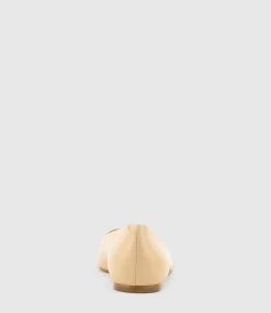 Fynn Cap Toe Ballet In Beige With Black