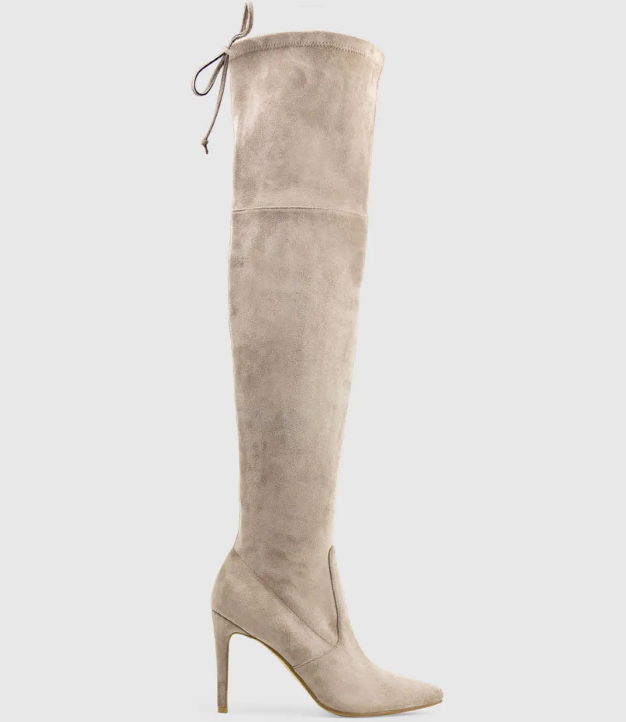 Gabor Thigh High Stretch Boot In Dust Suede