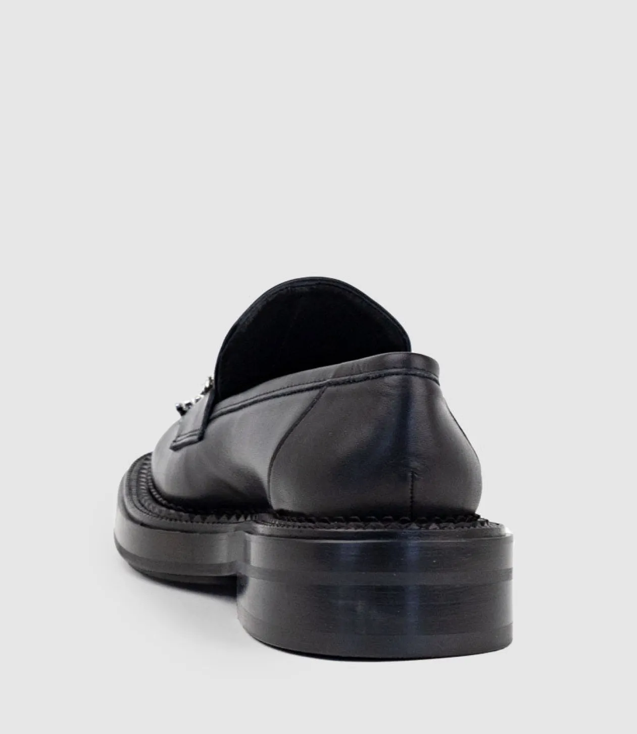 Gael Moccasin With Crystal Bow In Black