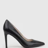 Gaga 100Mm Pointed Toe Pump In Black Baby Calf