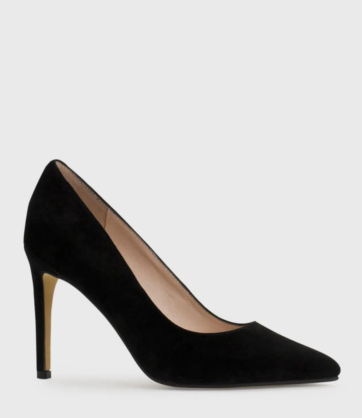 Gaga 100Mm Pointed Toe Pump In Black Suede