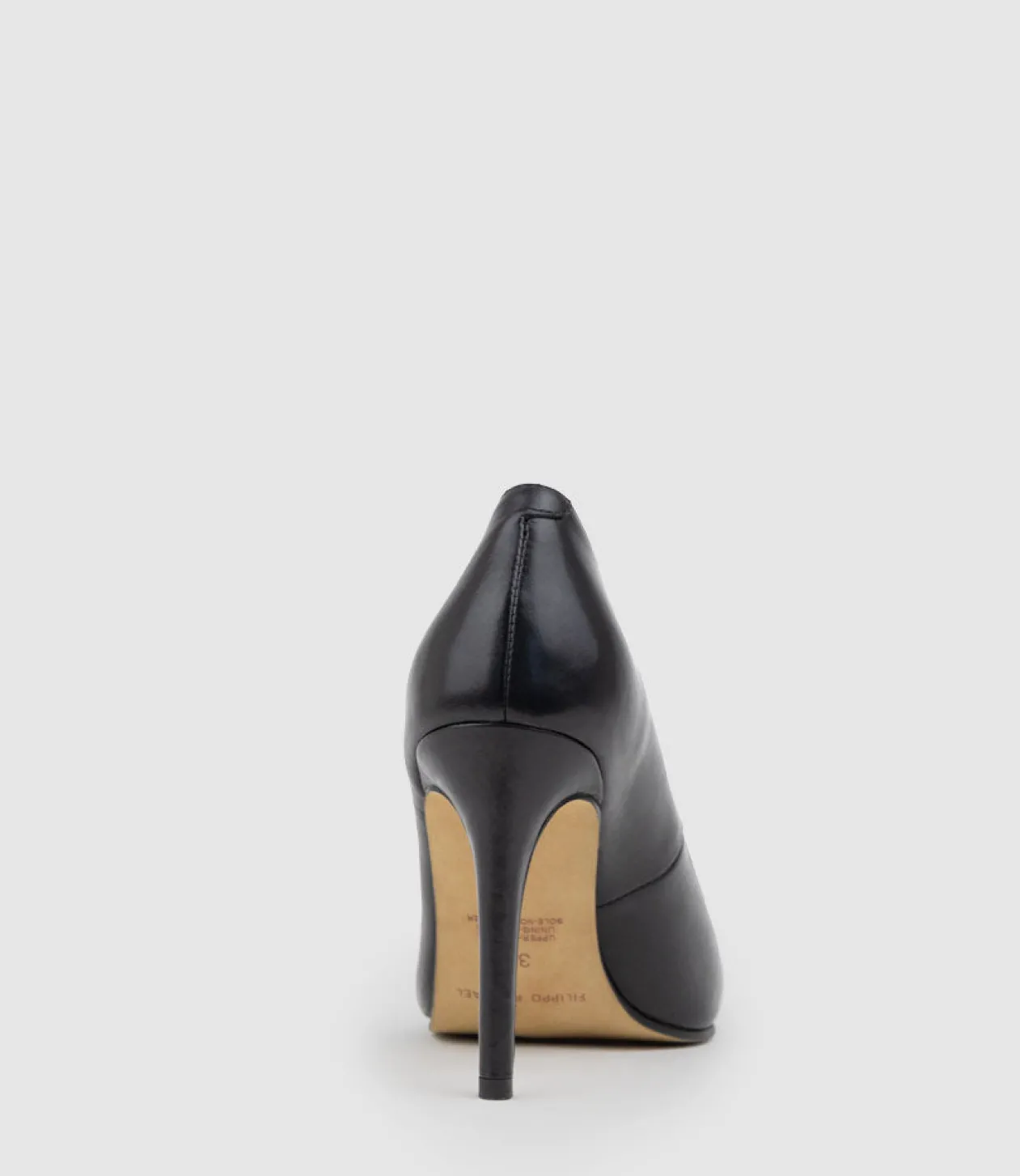 Gaga 100Mm Pointed Toe Pump In Black Baby Calf