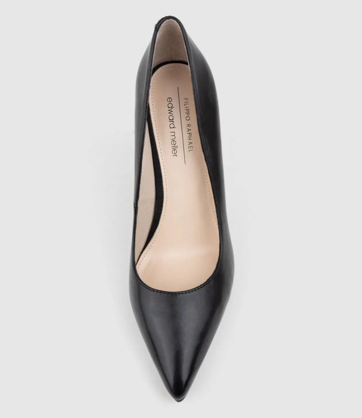 Gaga 100Mm Pointed Toe Pump In Black Baby Calf