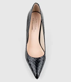 Gaga 100Mm Pointed Toe Pump In Black Snake