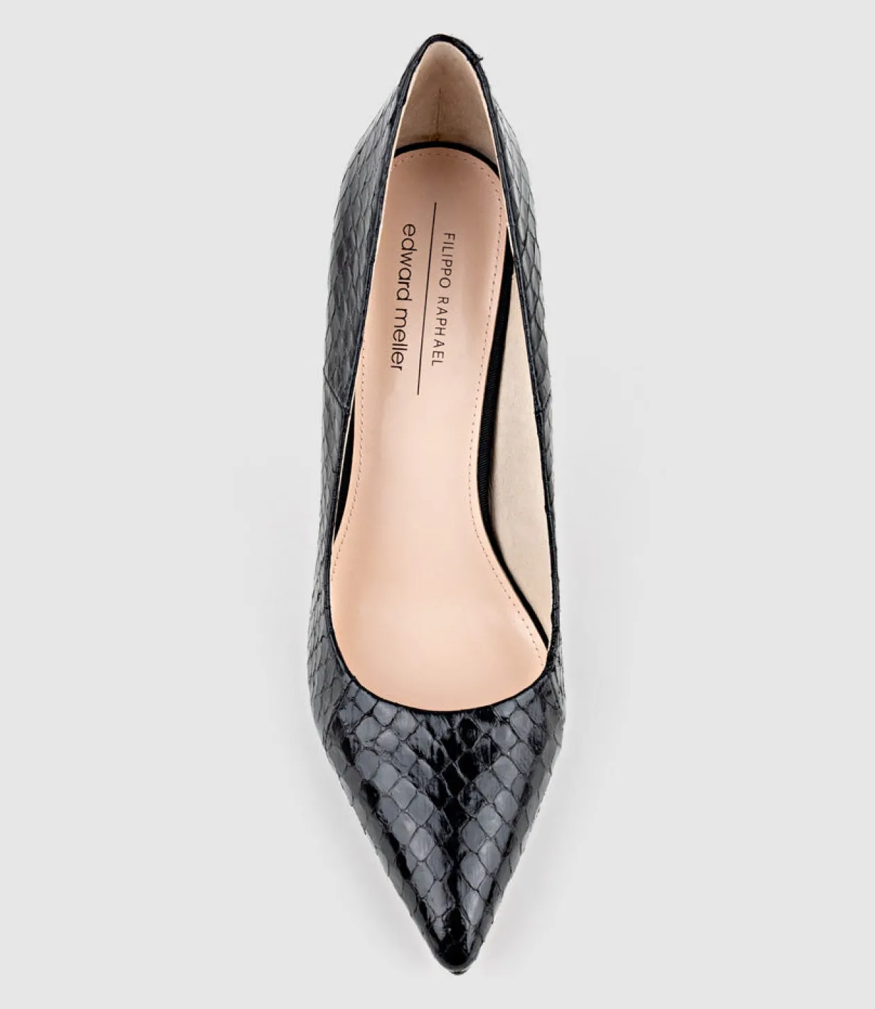 Gaga 100Mm Pointed Toe Pump In Black Snake