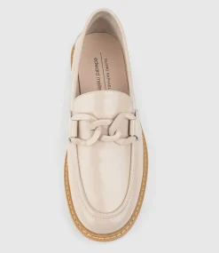 Galt Moccasin With Tonal Trim In Blush High Shine