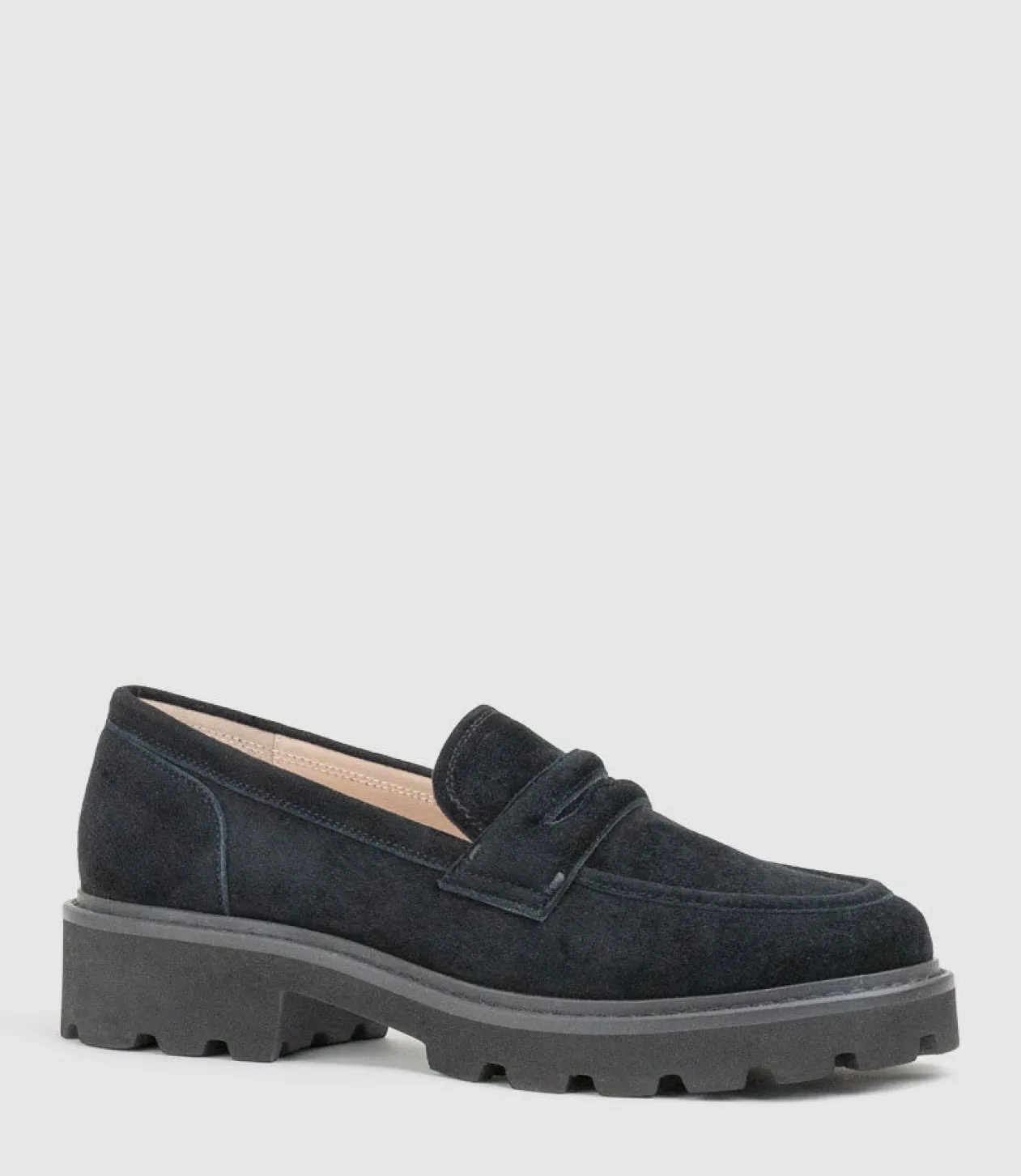 Gaston Moccasin In Black Suede