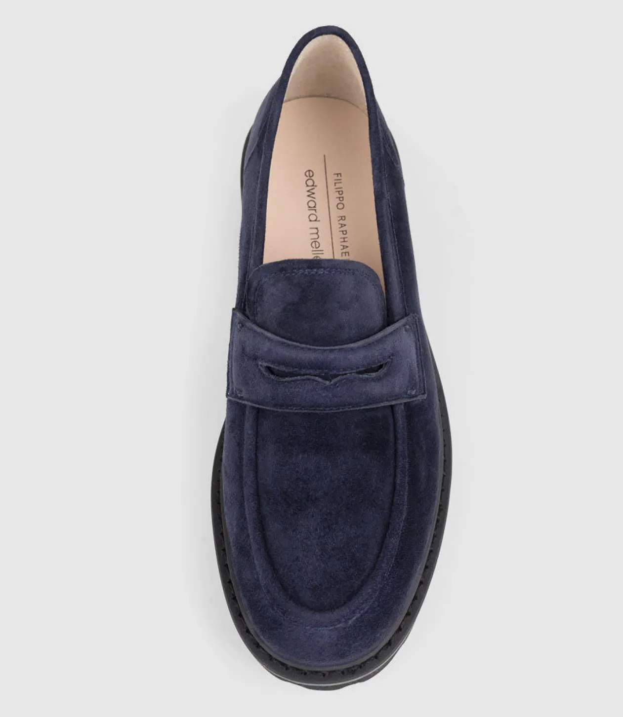 Gaston Moccasin In Navy Suede
