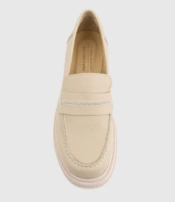 Georgia Loafer On Coloured Sole In Tan
