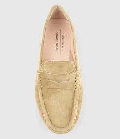 Gracey Driving Moccasin In Camel Suede