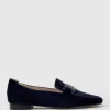 Graded Moccasin With Tonal Hardware In Navy Suede