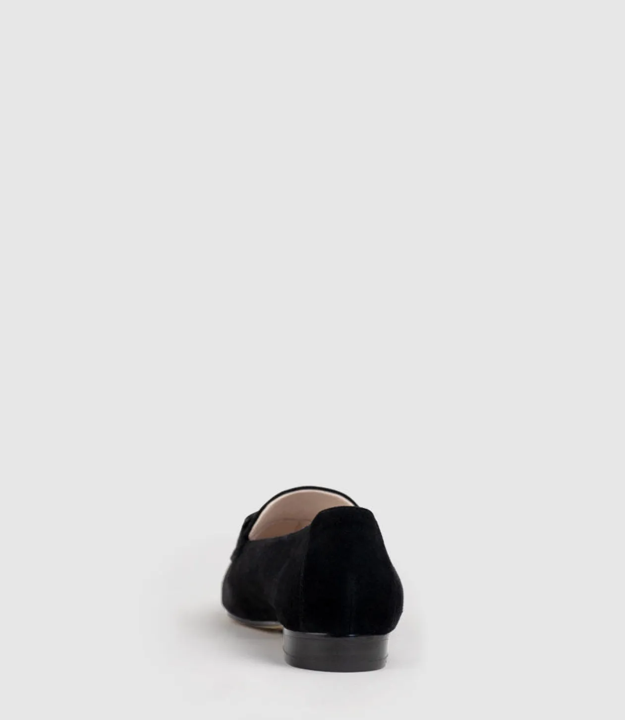 Graded Moccasin With Tonal Hardware In Black Suede