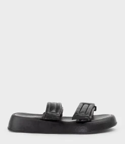 Hamlet Quilted Strap Slide On Unit In Black