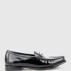 Hugo Penny Loafer In Black High Shine