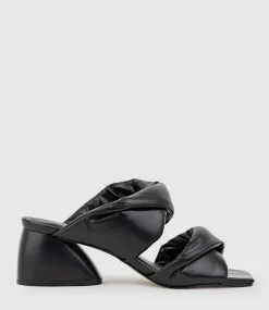 Imira55 Puffed Heel Slide In Black